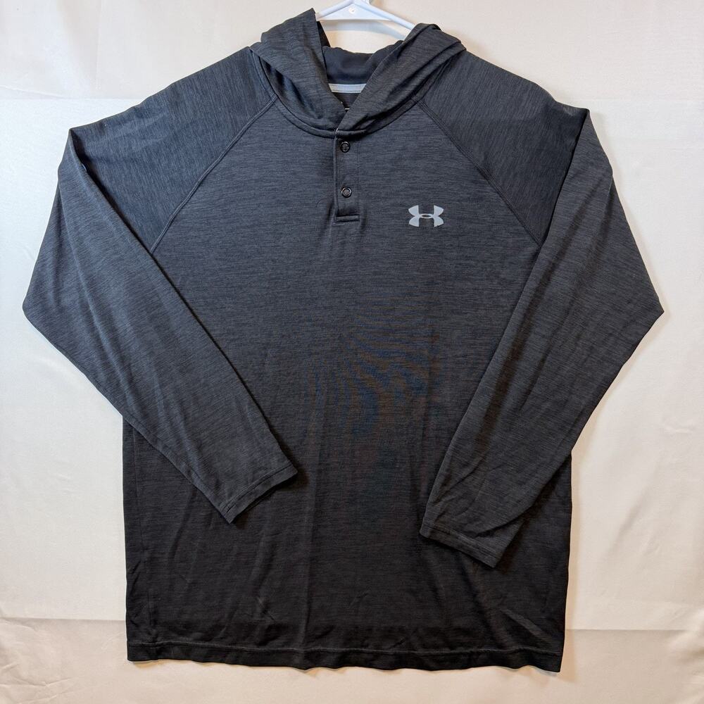 Under Armour Men's HeatGear Loose Long Sleeve Henley Hoodie Size Medium
